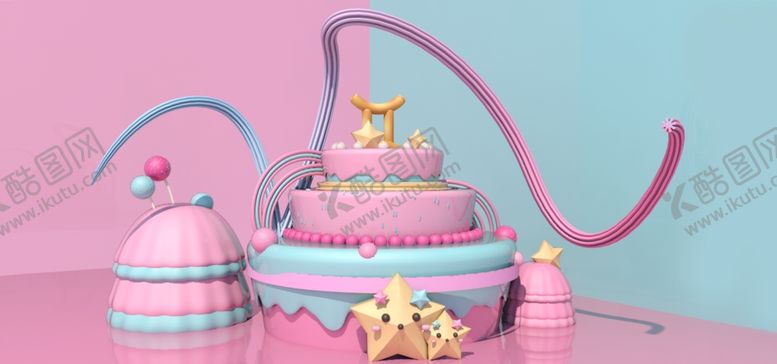 编号：53894604041213061511【酷图网】源文件下载-赛博舞台科技展台C4D场