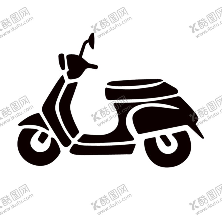 编号：60349809130233248176【酷图网】源文件下载-电瓶车矢量图标 非机动车图标 摩托车