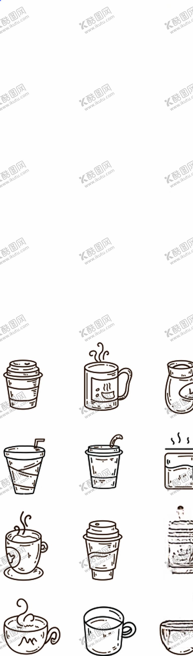 编号：26781509221824483793【酷图网】源文件下载-AI矢量可编辑杯子咖啡杯子图标