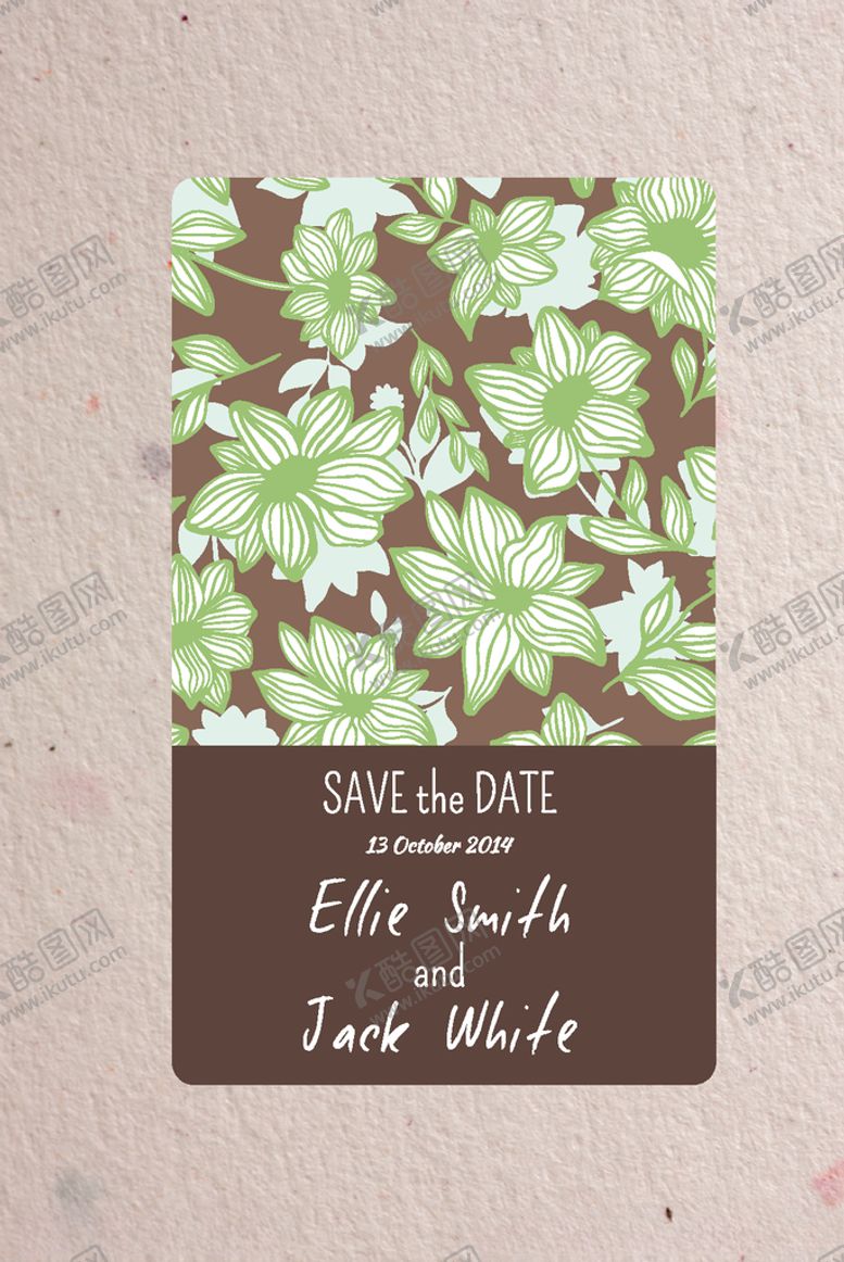 编号：84506309231502138043【酷图网】源文件下载-花草无缝背景海报