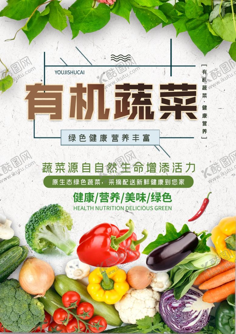 编号：74292009250919265584【酷图网】源文件下载-有机蔬菜