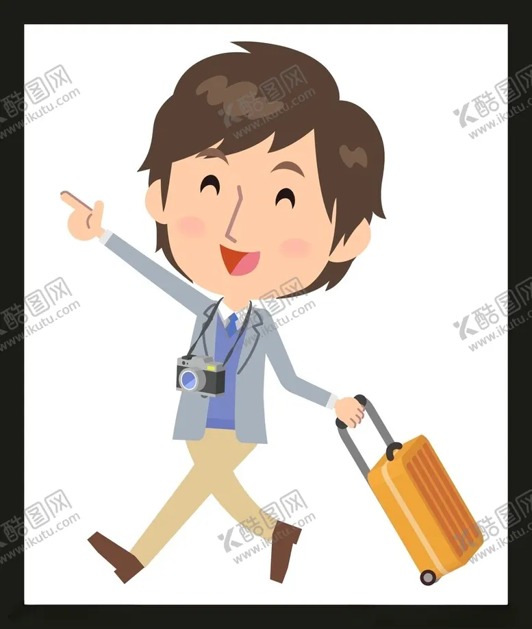 编号：68234302010132048897【酷图网】源文件下载-旅游旅行男孩