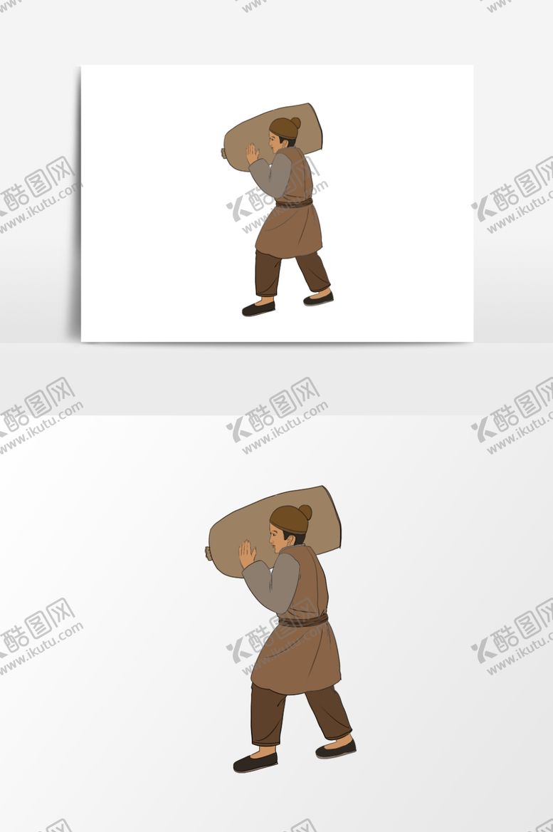 编号：43896411012009161056【酷图网】源文件下载-淡彩国画人物