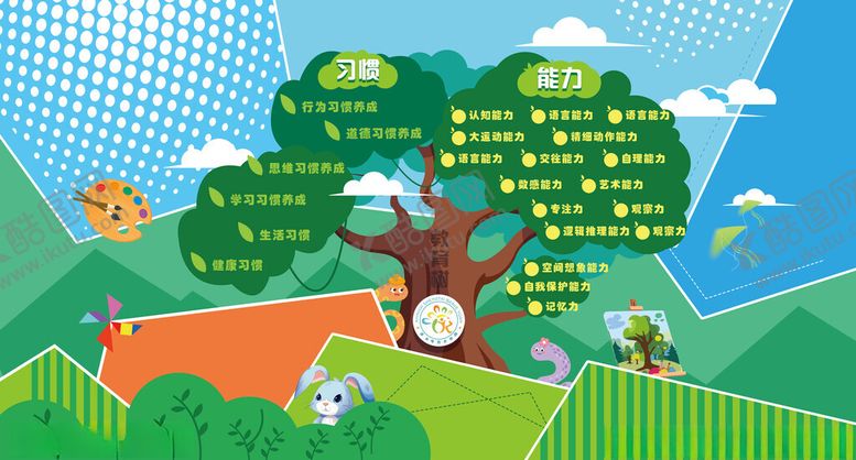 编号：75688210260105096071【酷图网】源文件下载-创意农场知识树插画