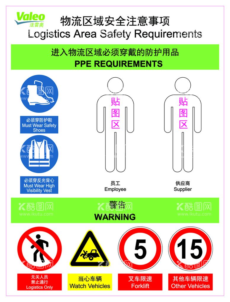 编号：56884311191755372195【酷图网】源文件下载-物流区域安全注意事项