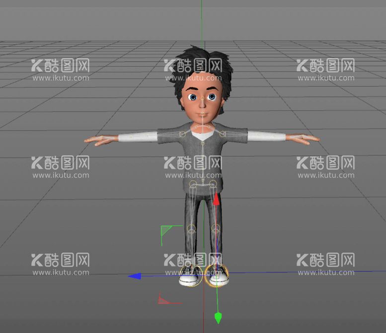 编号：24453910260443517028【酷图网】源文件下载-C4D模型卡通人物