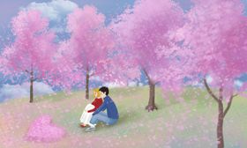 手绘樱花