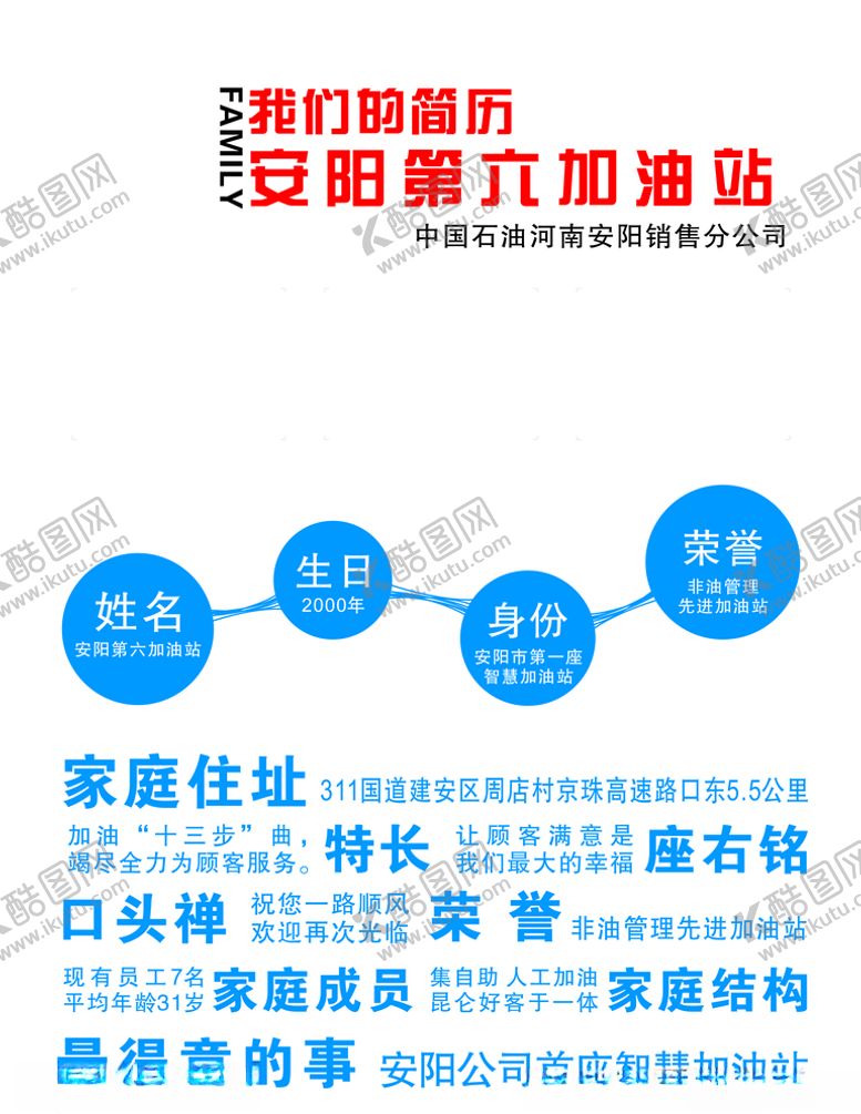 编号：88285504230137123311【酷图网】源文件下载-加油站简历