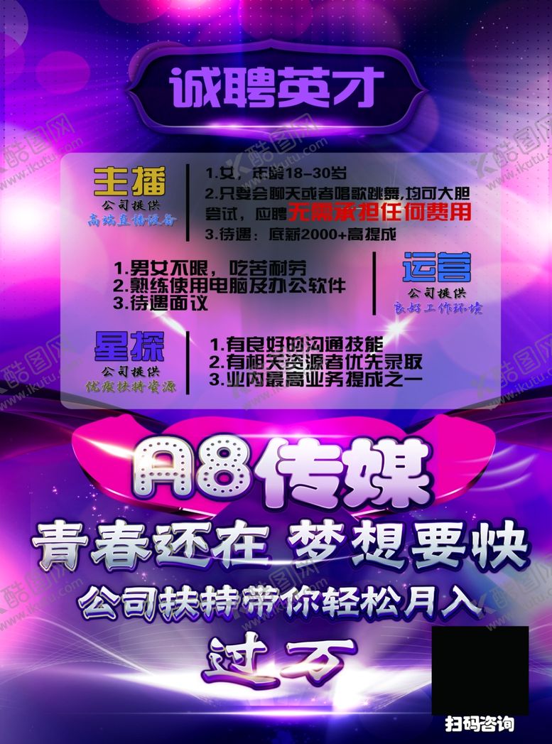 编号：11195005030418185218【酷图网】源文件下载-招聘宣传单