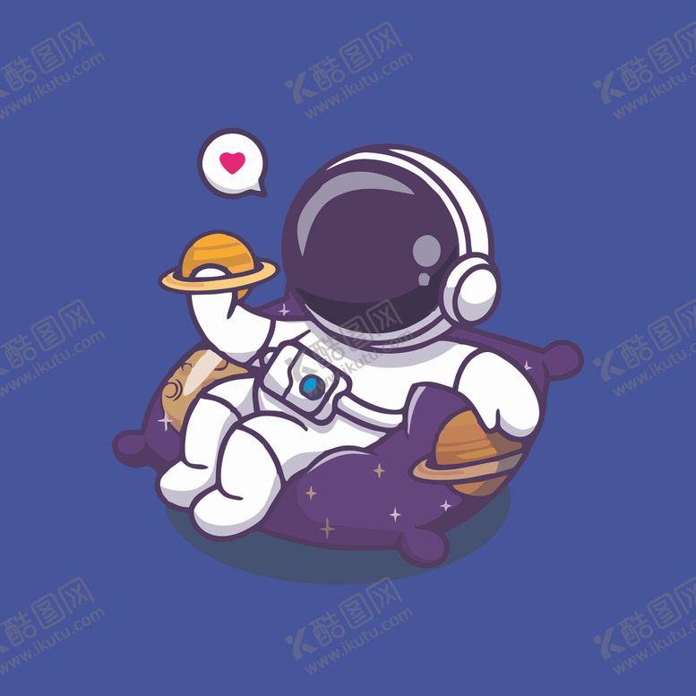 编号：30309512090404569246【酷图网】源文件下载-可爱宇航员卡通矢量儿童插画