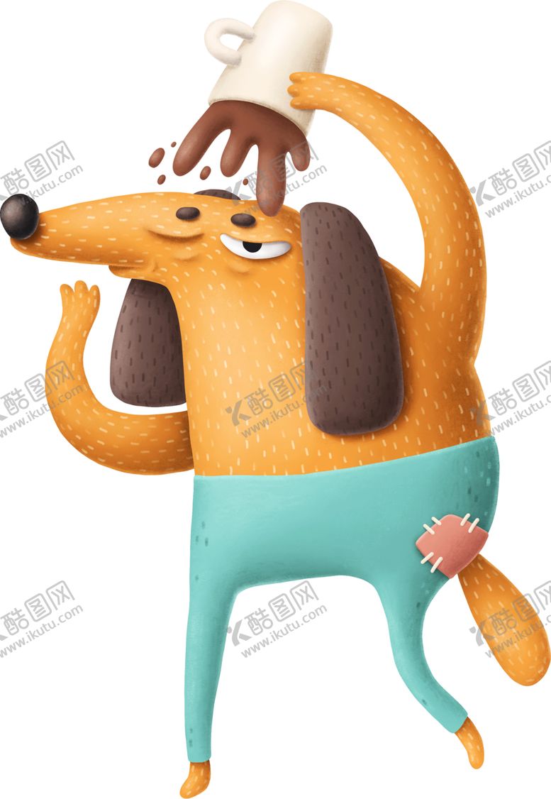 编号：35966009251833531606【酷图网】源文件下载-卡通动物小狗插画