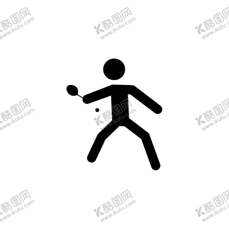 打乒乓球矢量体育图形体育运动矢量体育图标