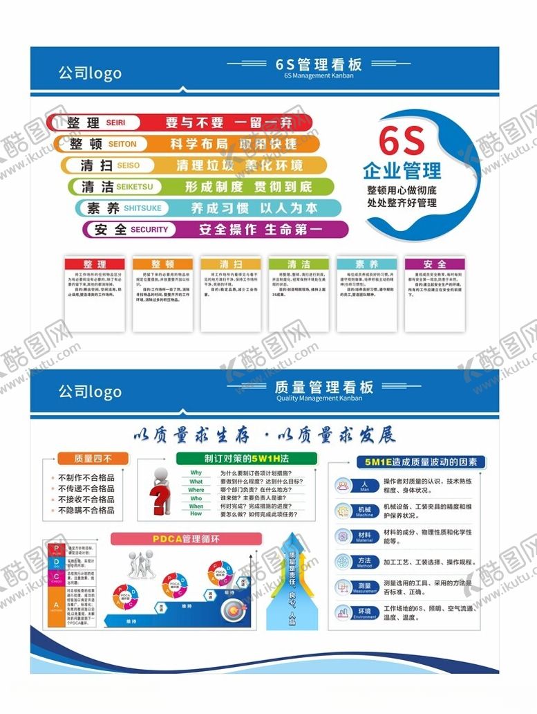编号：51603012191821335933【酷图网】源文件下载-6S管理看板质量管理看板