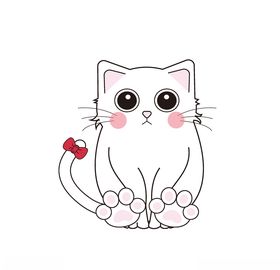 可爱的小猫PSD素材