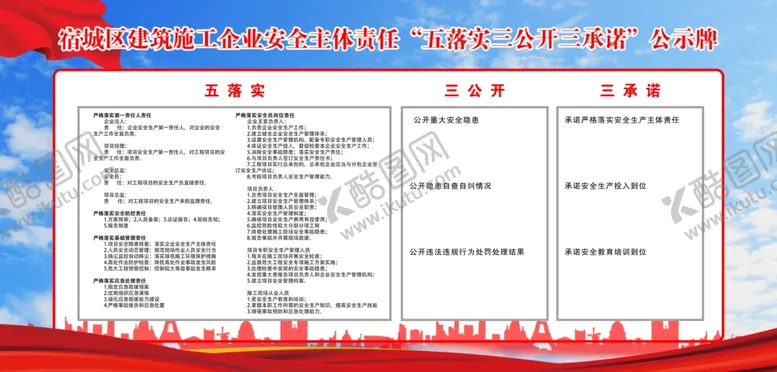 编号：72498604222219116499【酷图网】源文件下载-五落实三承诺三公开