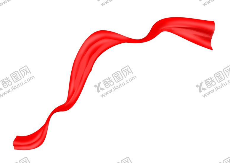 编号：50452804290346021902【酷图网】源文件下载-红色飘带