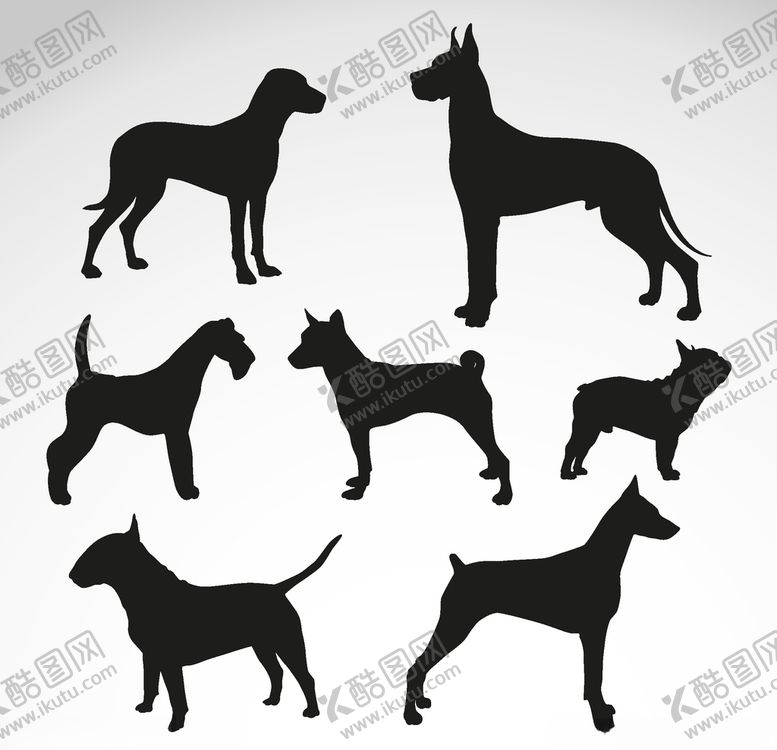 编号：77057310282304588486【酷图网】源文件下载-狗剪影