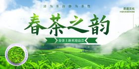 清新茶之韵茶文化宣传设计海报