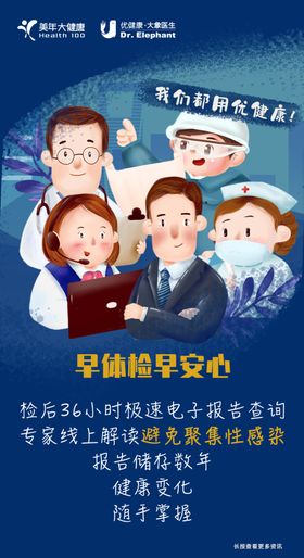 美年大健康复工海报