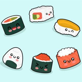 可爱手绘美食