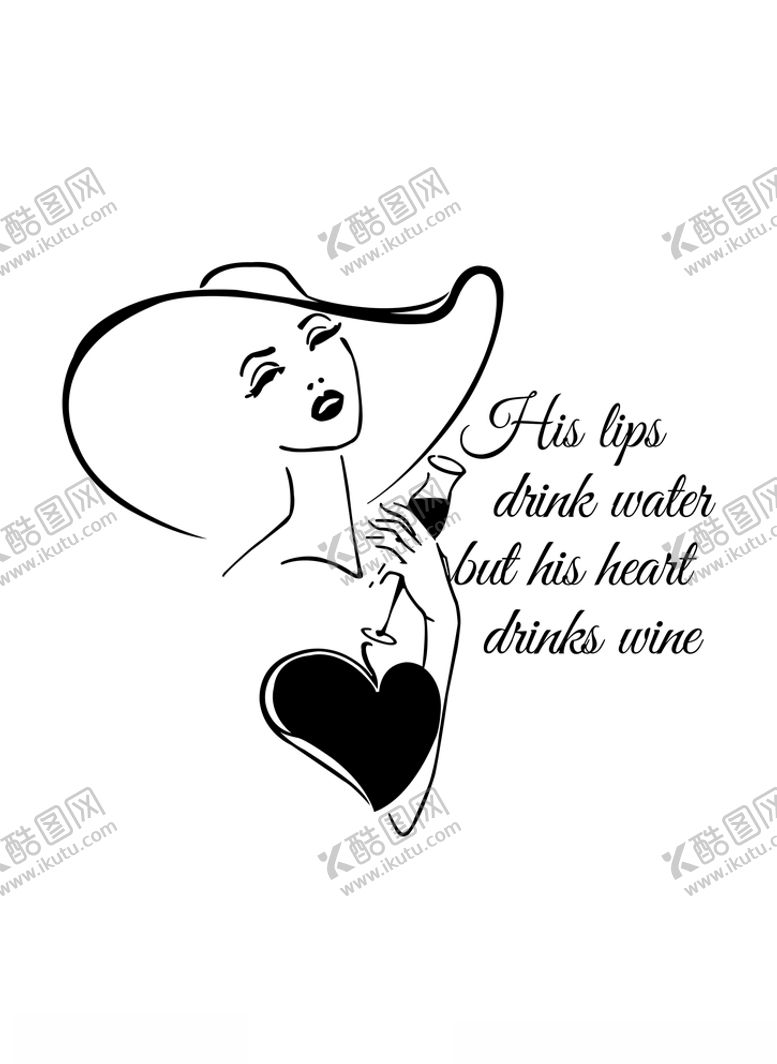编号：39432106280419403916【酷图网】源文件下载-喝酒的女人