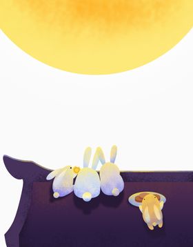 中秋玉兔月饼佳节嫦娥桂花