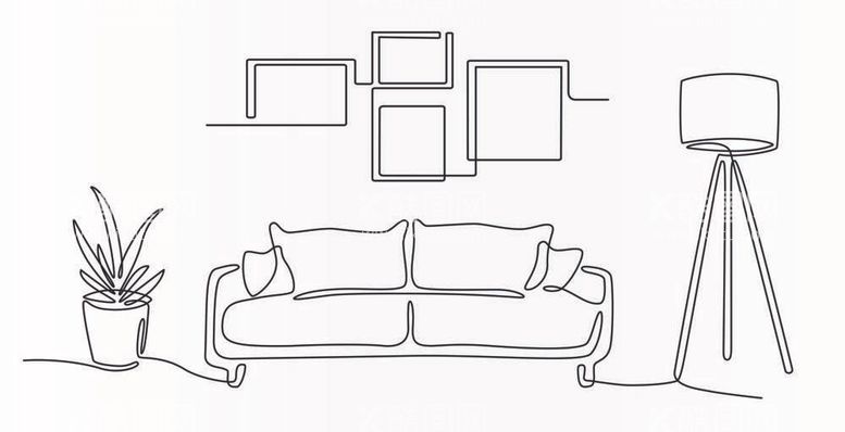 编号：88050312011601574893【酷图网】源文件下载-线条沙发