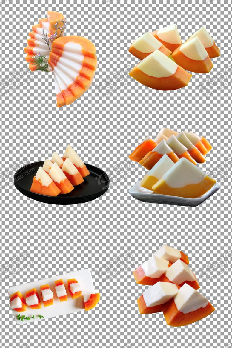 编号：48145509280117245604【酷图网】源文件下载-木瓜椰子奶冻