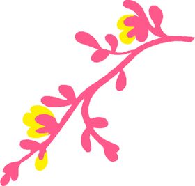 清新森系花枝