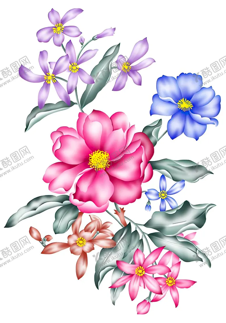 编号：21196611220837517590【酷图网】源文件下载-手绘花 