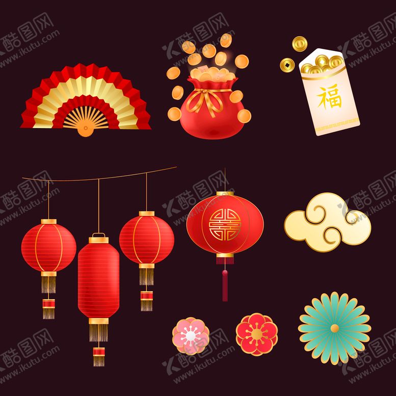 编号：57064910042117085236【酷图网】源文件下载-中国节日元素