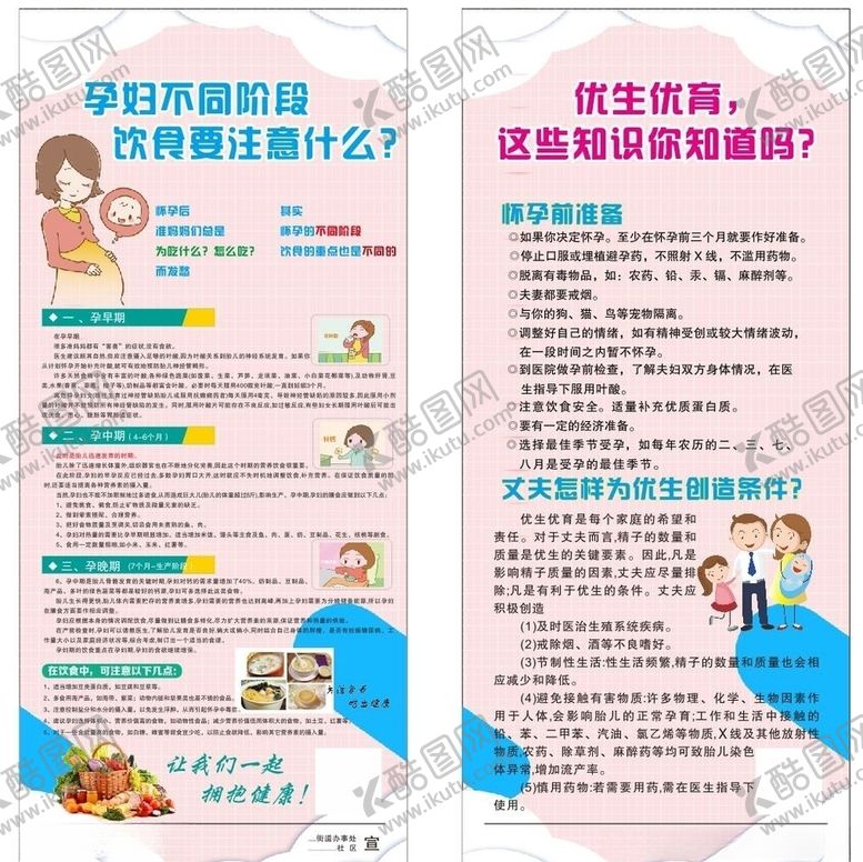 编号：55294610211022082547【酷图网】源文件下载-优生优育孕妇怀孕注意