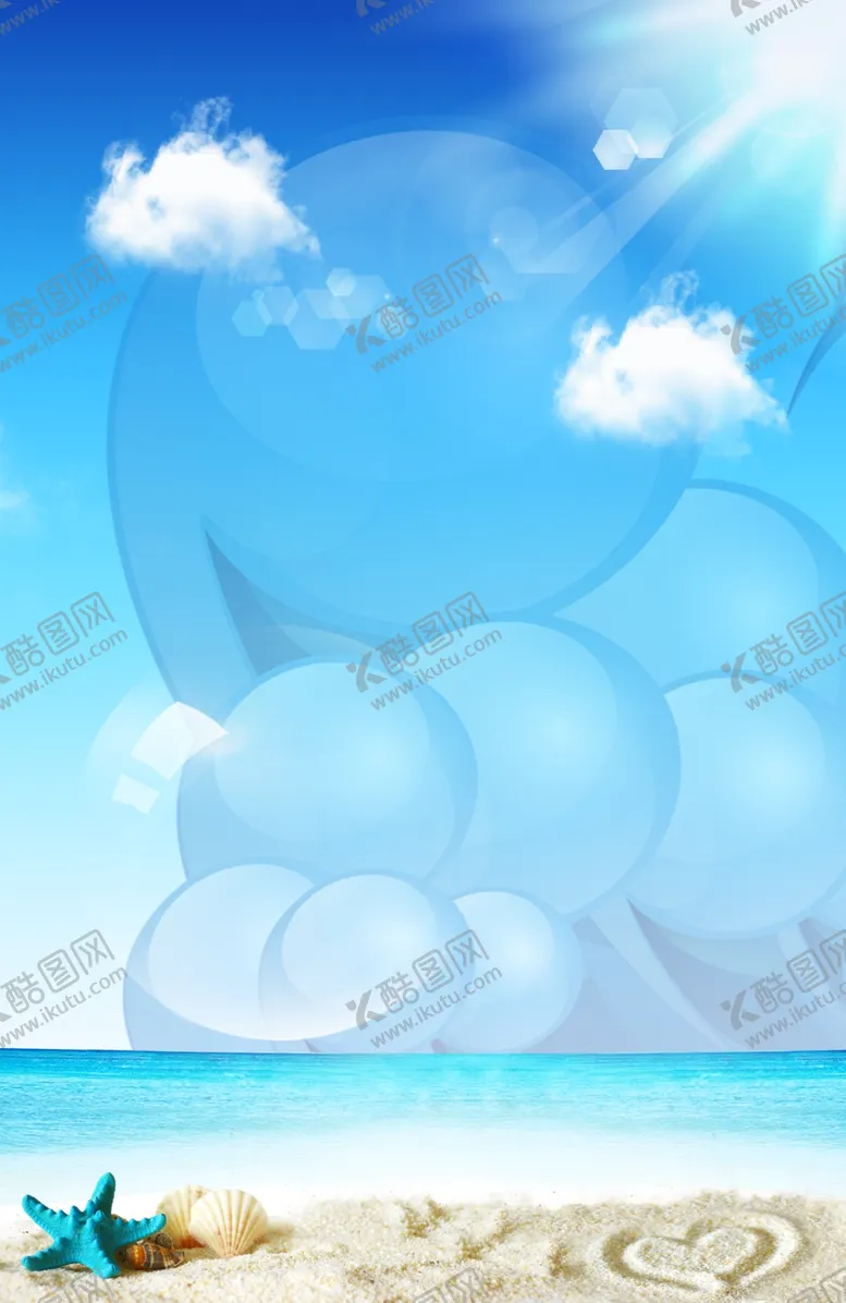 编号：37732004110012165574【酷图网】源文件下载-蓝天白云大海