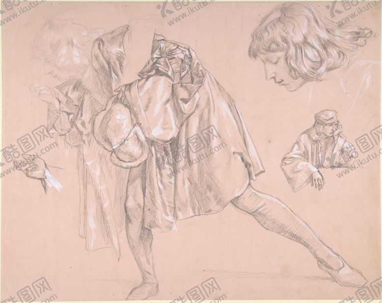 编号：20574910051033012232【酷图网】源文件下载-詹姆斯提索素描速写作品