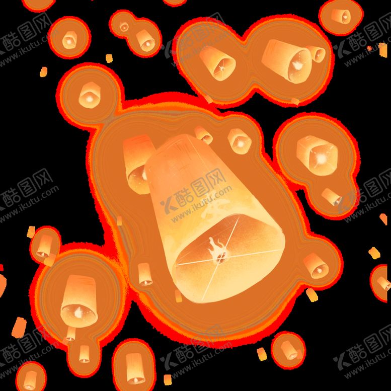 编号：05496310082029033089【酷图网】源文件下载-孔明灯