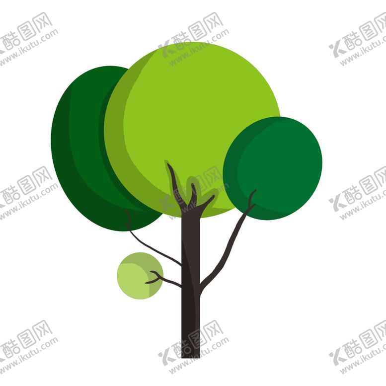 编号：54350602100756075804【酷图网】源文件下载-手绘植树节小树插画
