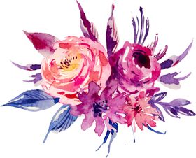 彩绘花卉