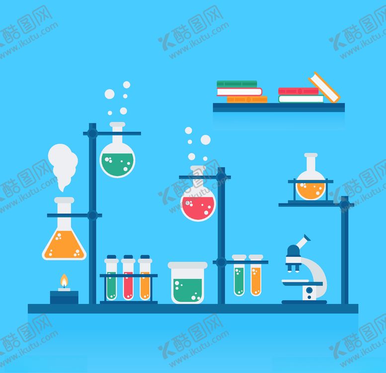 编号：79500910281630198921【酷图网】源文件下载-矢量科学实验器材