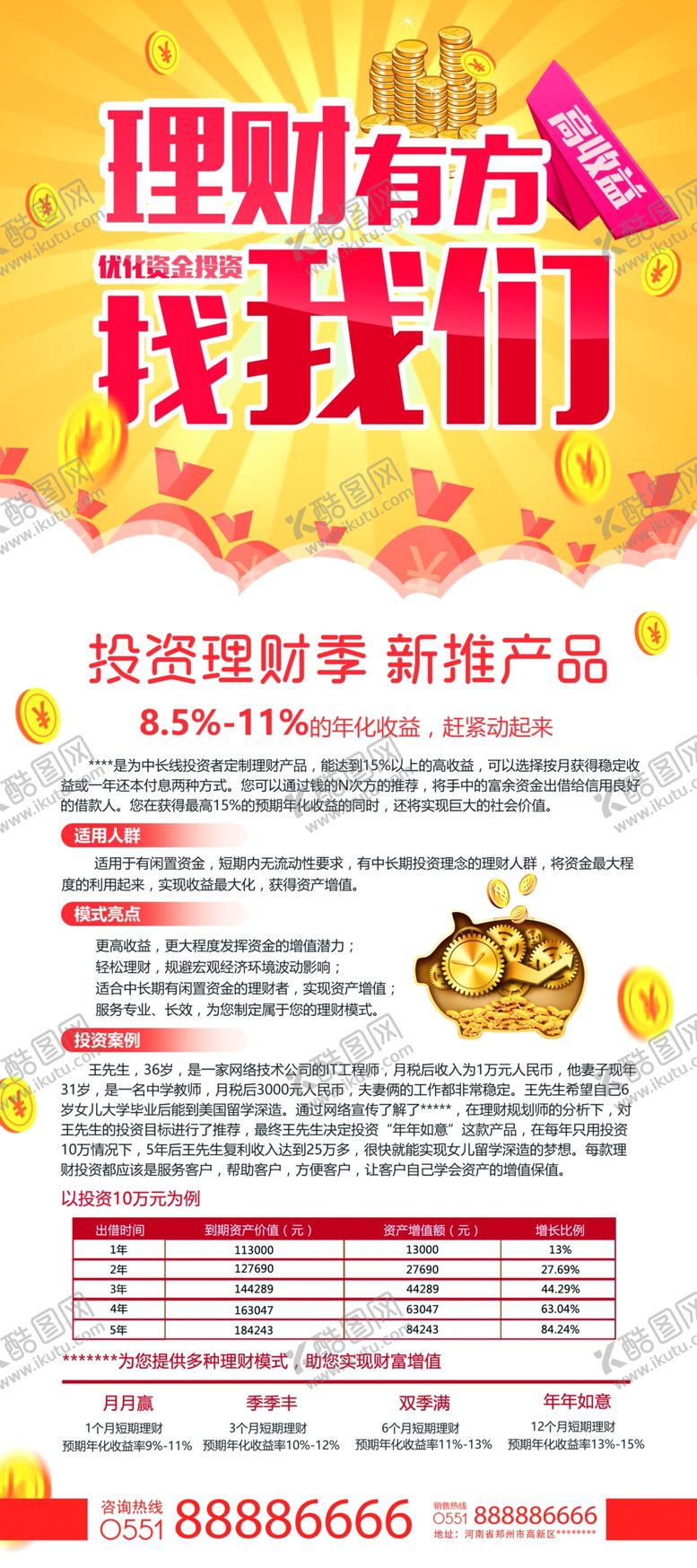 编号：25860510252253511041【酷图网】源文件下载-金融理财海报