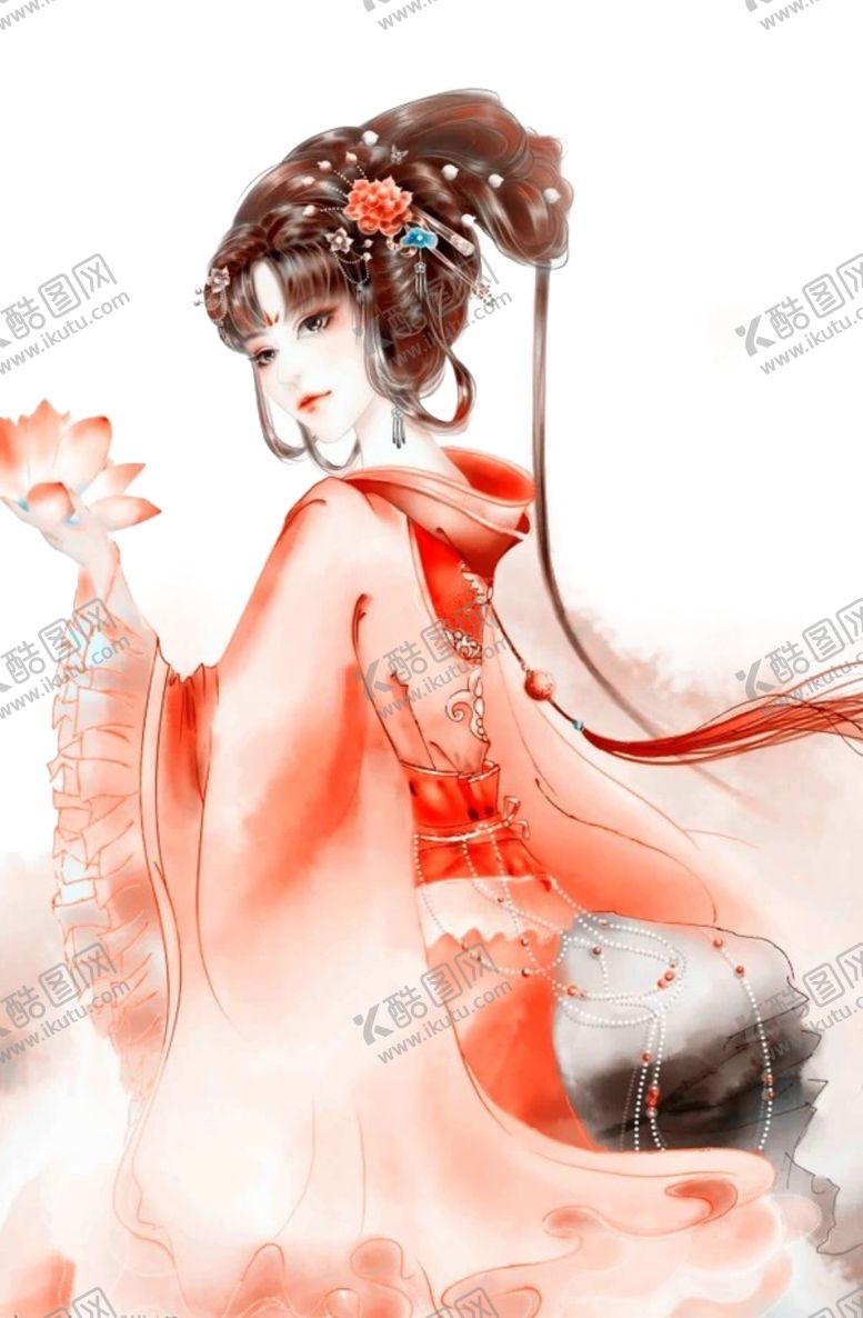 编号：46801610310452386960【酷图网】源文件下载-中国风荷叶荷花绘画