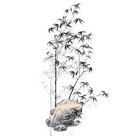 水墨竹子