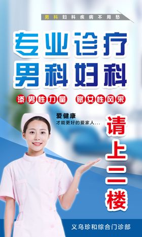 医院海报男科妇科海报