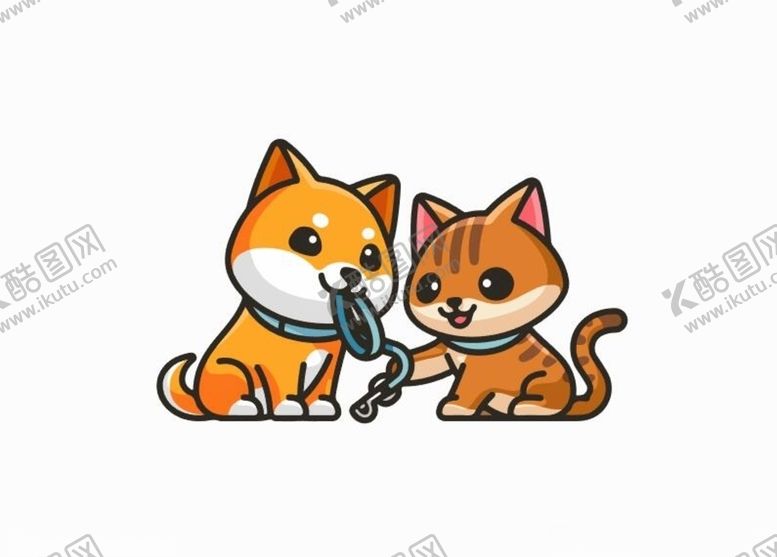 编号：20449907091644388243【酷图网】源文件下载-卡通小猫小狗