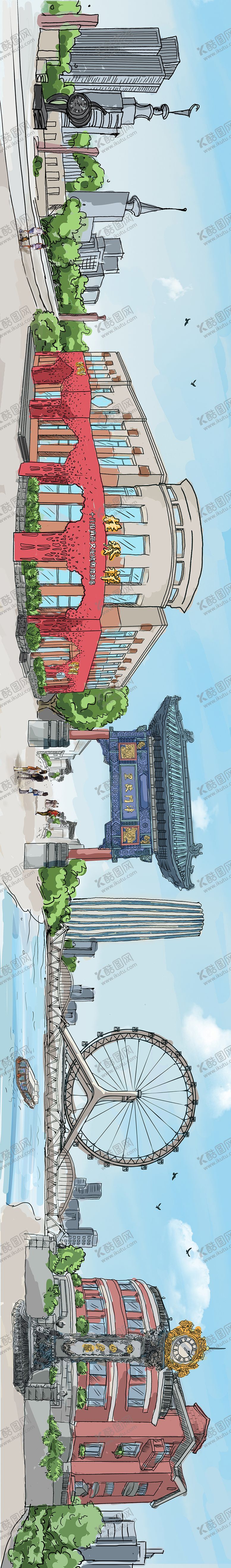 编号：44739111111440379235【酷图网】源文件下载-津门海景图