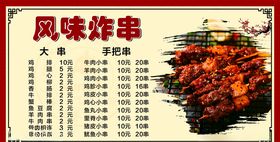 档口灯箱画