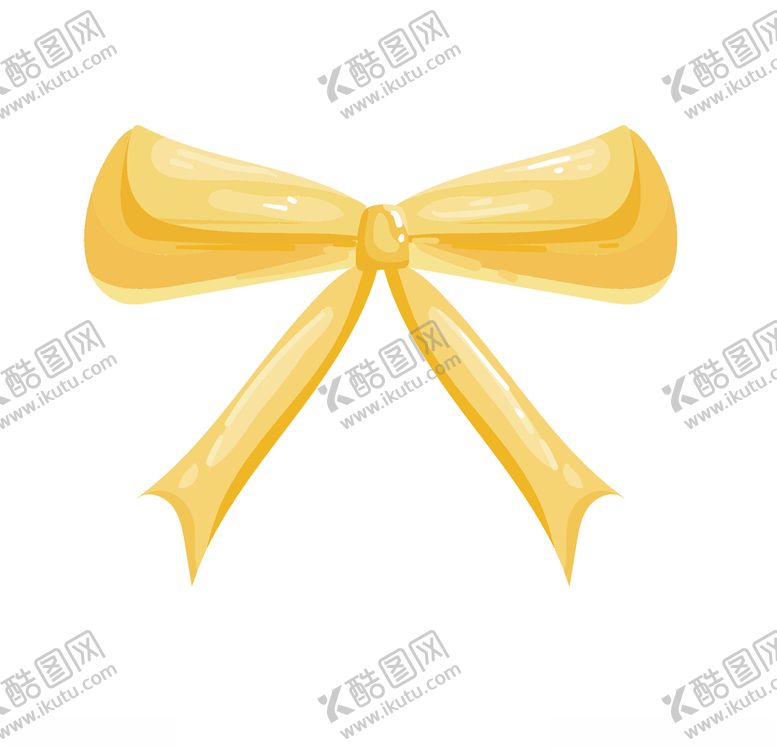 编号：47076804161721057724【酷图网】源文件下载-金色蝴蝶结插画
