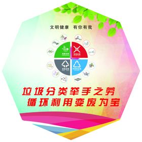 文明健康有你有我异性展板