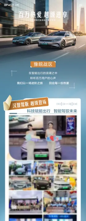 汽车上市活动照片长图