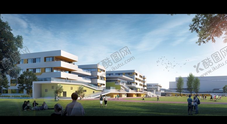 编号：70791206241928186185【酷图网】源文件下载-小学学校幼儿园建筑外观设计案例