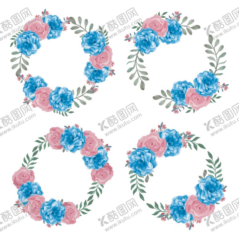 编号：75595306250412487724【酷图网】源文件下载-水彩花卉边框